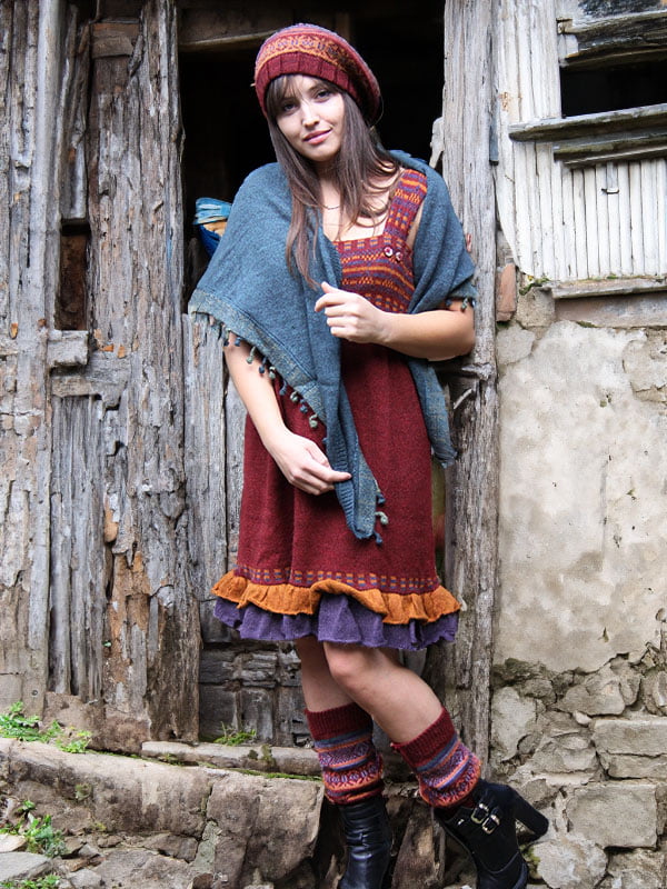 Guêtres en laine et talons hauts