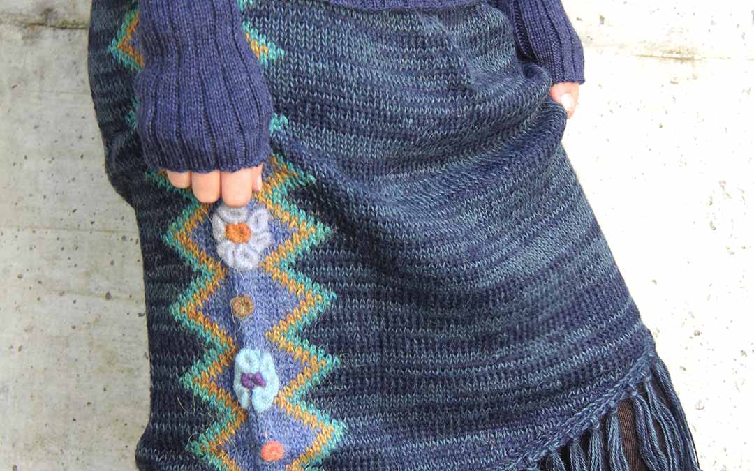 Jupe en maille hiver tricotée Jupe en maille hiver tricotée