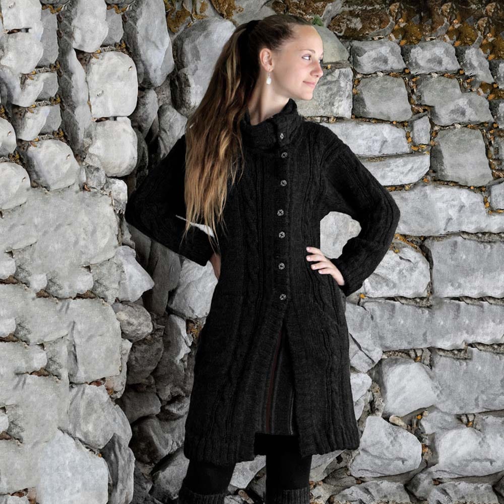 Manteau en maille pour femme Gina